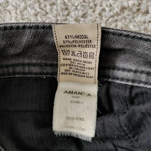 DL1961 Amanda Skinny Jeans Zurich 4 Way Stretch Size 28 - Picture 10 of 15